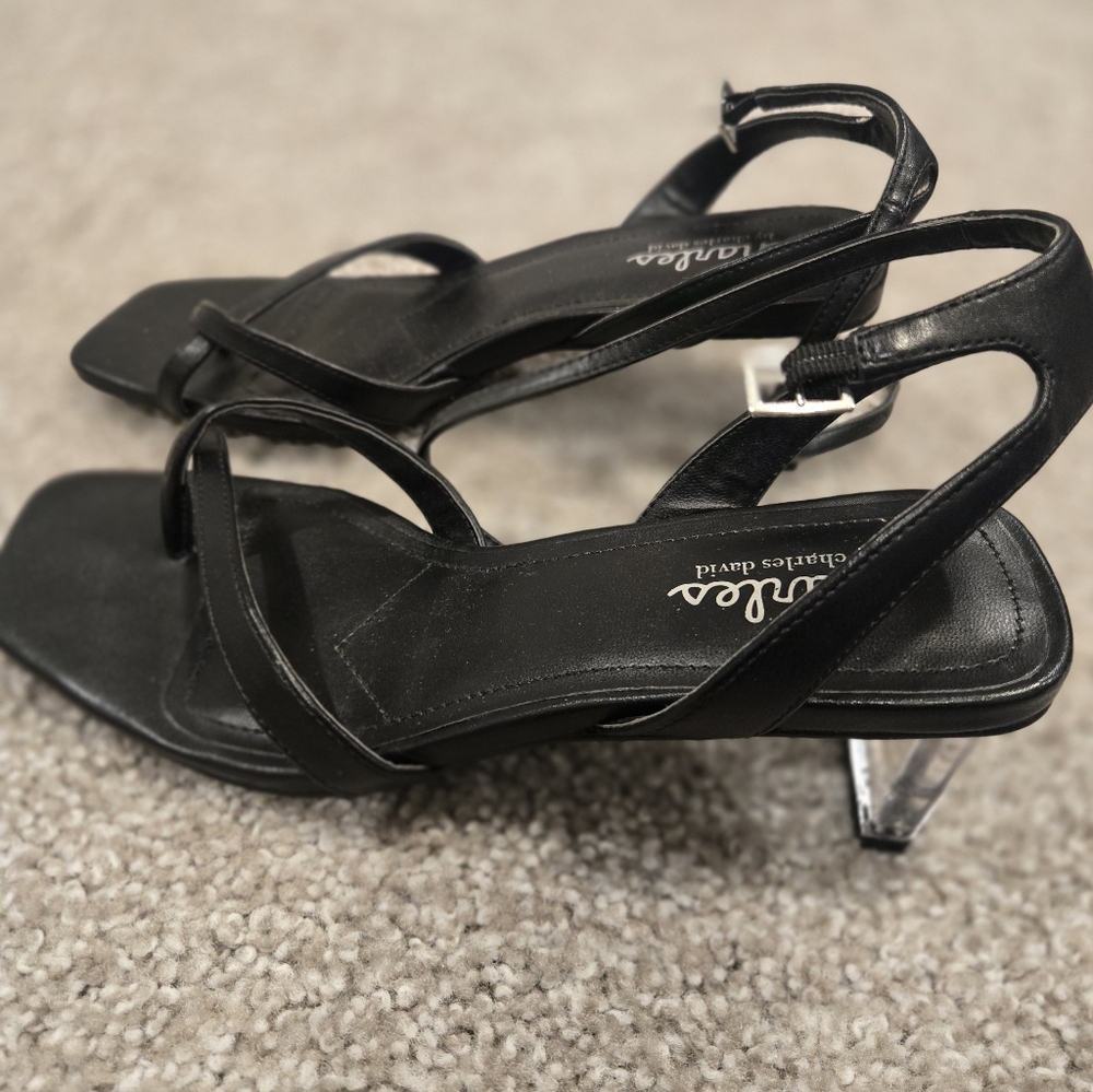 Charles by Charles Gancy Ankle Strap Heeled Sandals - Picture 6 of 11